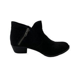 American Rag Abby Ankle Booties Shoes‎ Women's 6 Black Faux-Leather Zipper NEW